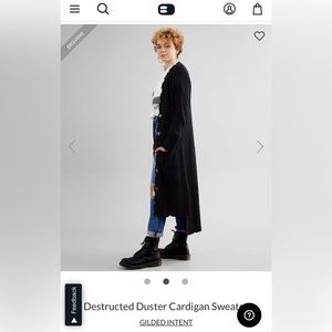 Gilded Intent Duster Cardigan Sweater